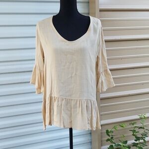 143 story by line up tan top size medium